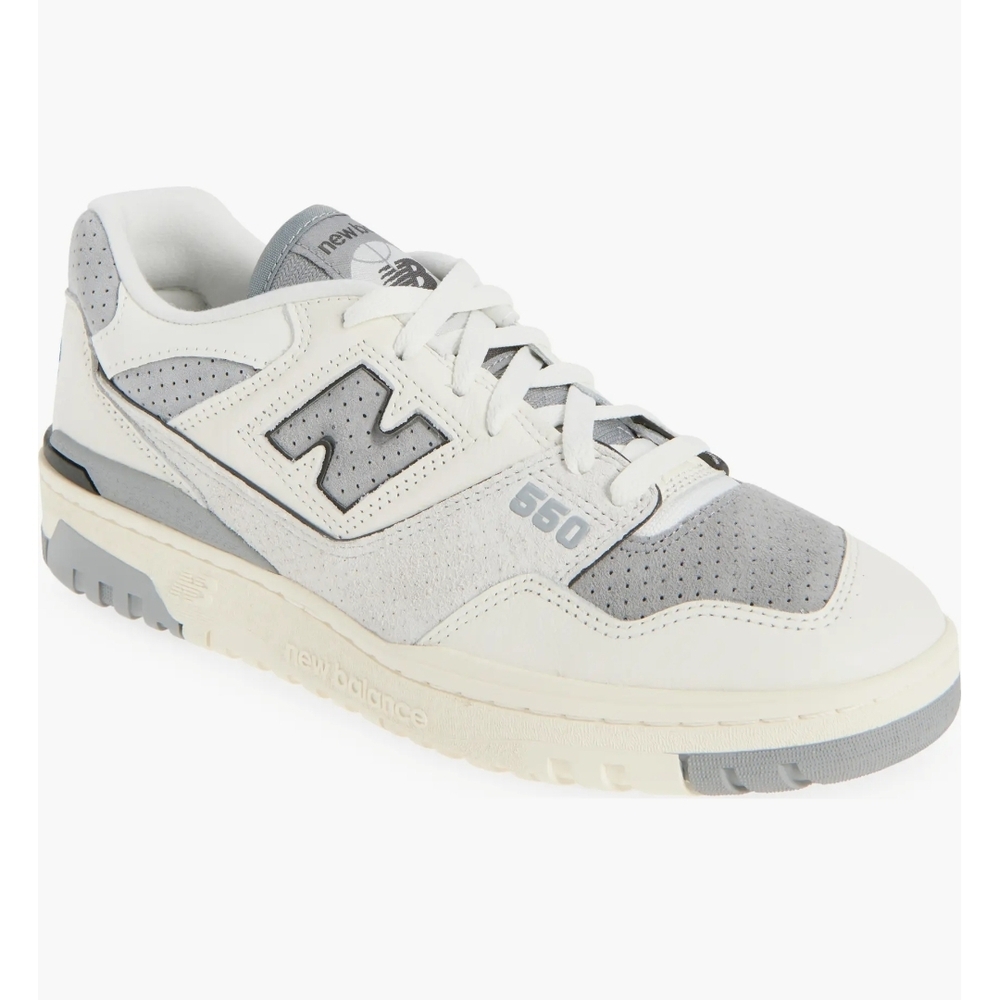New Balance Men's Gray and White Sneakers